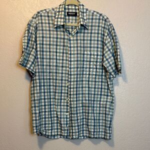 Merseta Made in Italy Cotton short sleeve button down shirt Size M